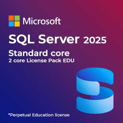 SQL Server 2025 Standard core - 2 core License Pack EDU